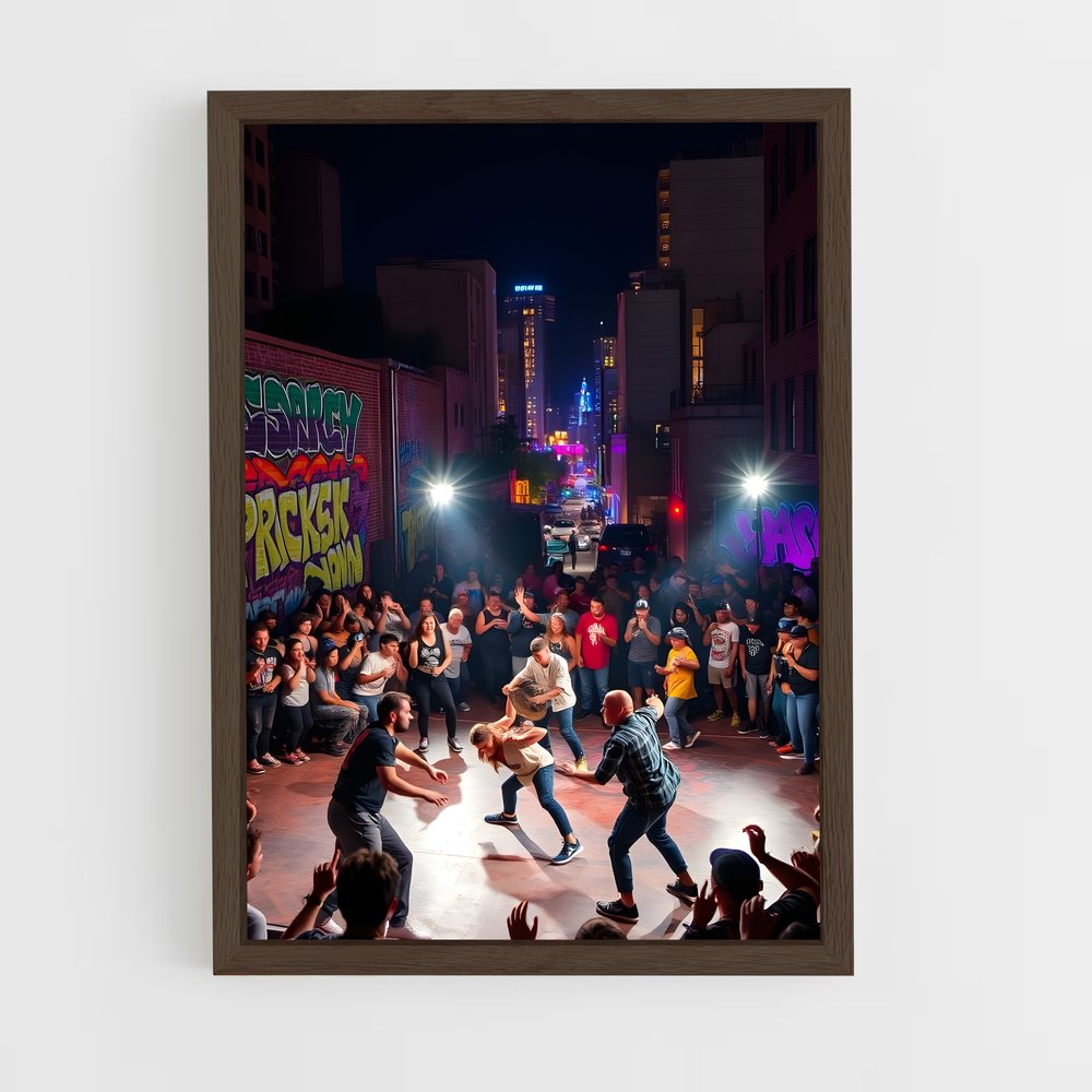 Poster Red bull illuminés – affiche Danse (vue 5)
